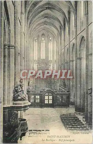 Cartes postales Saint Maximin La Basilique Nef principale