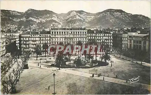 Moderne Karte Toulon sur Mer Var Place de la Liberte