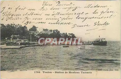 Cartes postales Toulon Station de Manteau Tamaris Bateau