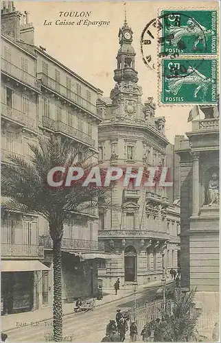 Cartes postales Toulon La Caisse d'Epargne
