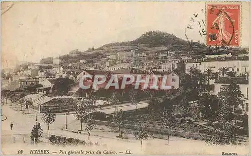 Cartes postales Hyeres Vue generale prise du Casino