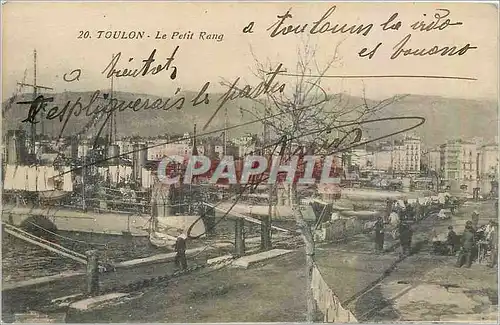 Cartes postales Toulon Le Petit Rang Bateaux