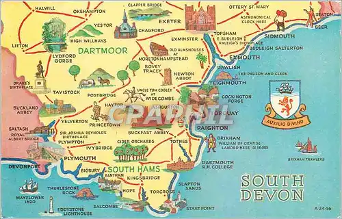 Moderne Karte South Devon