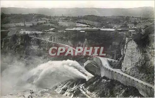 Cartes postales moderne Barrage de Genissiat Ain Route des Usines et sortie du canal evacuateur