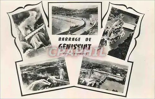 Cartes postales moderne Barrage de Genissiat Ain Vues exterieures