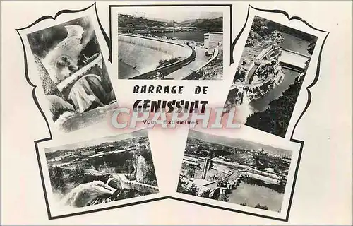 Moderne Karte Barrage de Genissiat Ain Vues exterieures