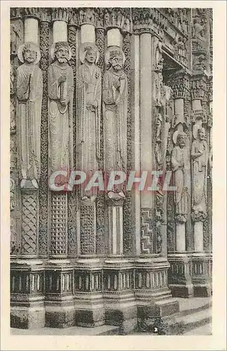 Ansichtskarte AK Cathedrale de Chartres Rois et Reines de Juda Portail Royal XII siecle