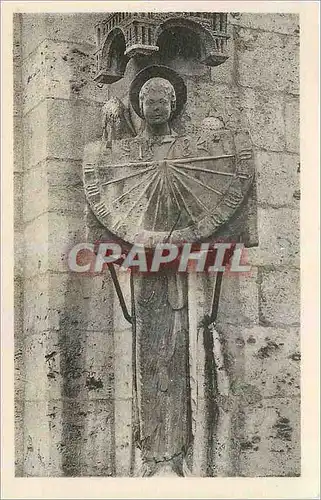 Ansichtskarte AK Cathedrale de Chartres Ange XII Le Cadran XVI siecle