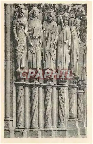 Ansichtskarte AK Cathedrale de Chartres Apotres Portail sud XIII siecle