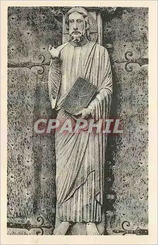 Ansichtskarte AK Cathedrale de Chartres Christ Enseignant Portail sud XIII siecle