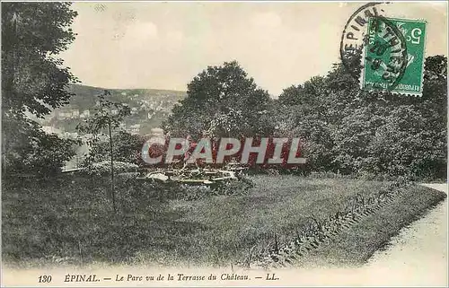 Cartes postales Epinal Le Parc vu de la Terrasse du Chateau