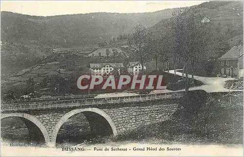 Ansichtskarte AK Bussang Pont du Sechenat Grand Hotel des Sources