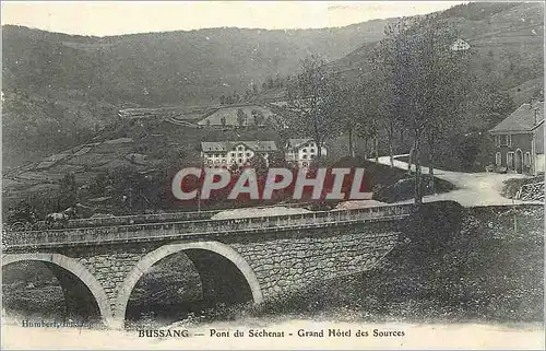 Cartes postales Bussang Pont du Sechenat Grand Hotel des Sources
