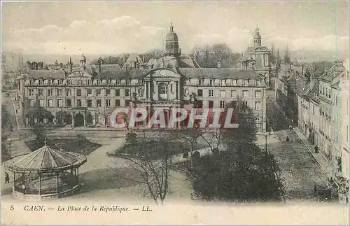 Ansichtskarte AK Caen La Place de la Republique