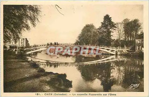 Cartes postales Caen Calvados La nouvelle Passerelle sur l'Orne
