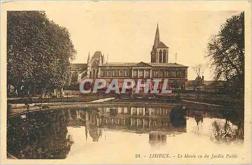 Cartes postales Lisieux Le Musee vu du Jardin Public