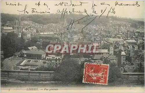 Cartes postales Lisieux Vue generale