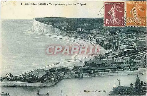 Ansichtskarte AK Mers les Bains Vue generale prise du Treport