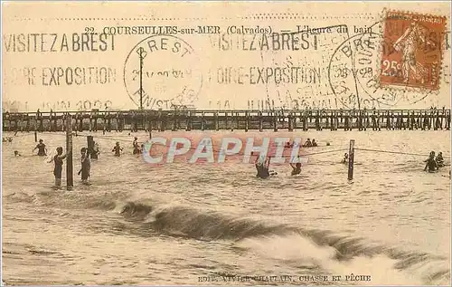 Cartes postales Courseulles sur Mer Calvados L'heure du Bain