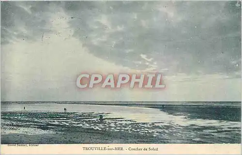 Cartes postales Trouville sur Mer Coucher de Soleil