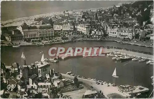Moderne Karte Trouville Calvados Vue aerienne