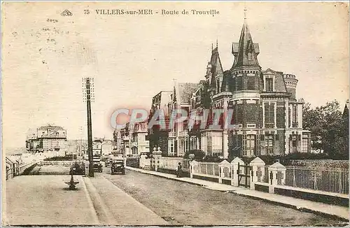 Cartes postales Villers sur Mer Route de Trouville