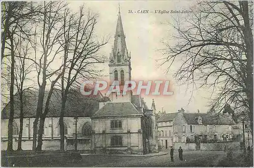 Ansichtskarte AK Caen L'Eglise Saint Julien