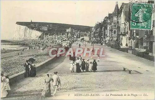 Cartes postales Mers les Bains La Promenade de la Plage