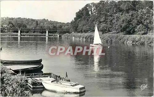 Cartes postales moderne L'Isle Adam Barrage sur l'Oise Bateau