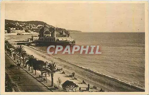 Cartes postales Cote d'Azur Nice Alpes Maritimes Promenade des Anglais et Palais de la Jetee