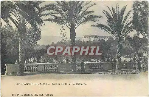 Cartes postales Cap d'Antibes AM Jardin de la Villa Eilenroc