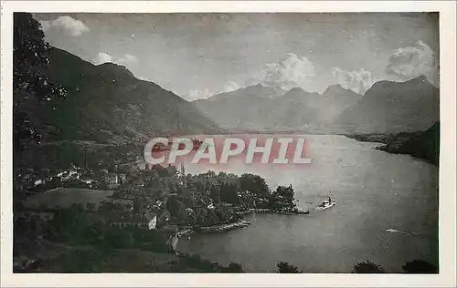 Ansichtskarte AK Lac d'Annecy Talloires et le Massif des Bauges