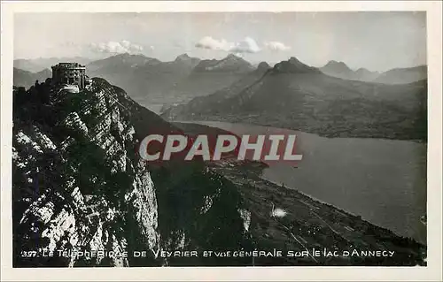 Cartes postales Le Telepherique de Veyrier et vue generale sur le Lac d'Annecy