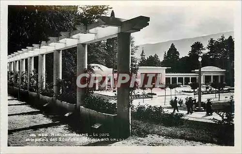 Cartes postales Aix les Bains Le Parc et le Palais des Sources