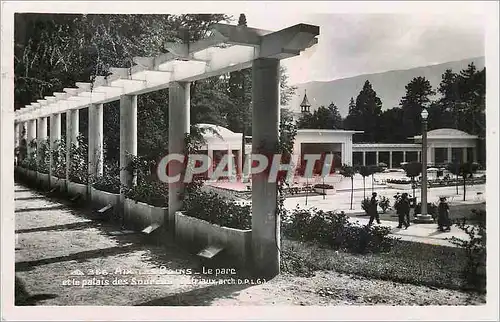 Ansichtskarte AK Aix les Bains Le Parc et le palais des Sources