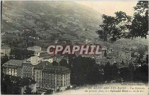 Cartes postales Allevard les Bains Vue Generale Au premier plan