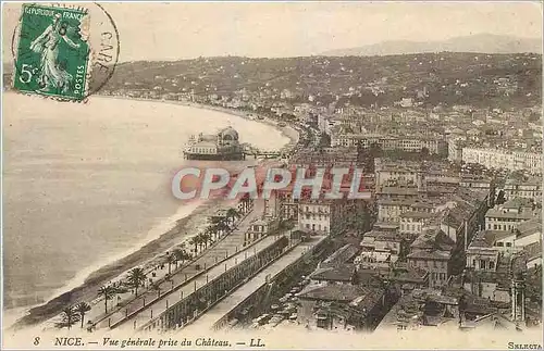 Cartes postales Nice Vue generale prise du Chateau