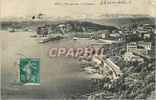 Cartes postales Nice Vue generale et le Chateau