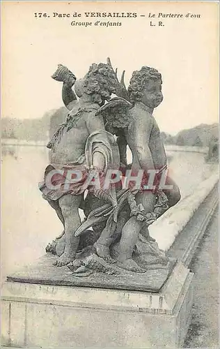 Ansichtskarte AK Parc de Versailles Le Parterre d'Eau Groupe d'Enfants