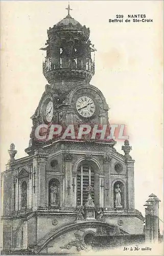 Cartes postales Nantes Beffroi de Ste Croix