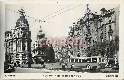 Cartes postales Madrid El Fenix desde la calle de Alcala Dominguez Autobus