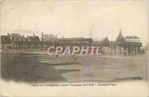 Cartes postales Fere en Tardenois Grande Place