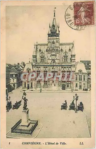 Cartes postales Compiegne l'Hotel de Ville