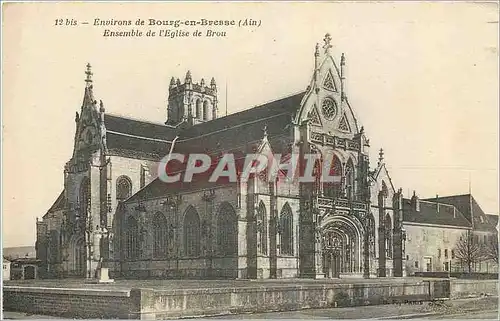 Ansichtskarte AK Environs de Bourg en Bresse Ain Ensemble de l'Eglise de Brou