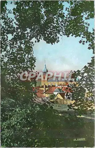 Cartes postales Remiremont chappee sur l'Eglise depuis le chemin du calvaire