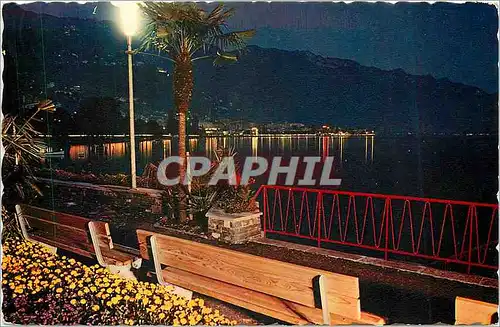 Cartes postales moderne Montreux Clarens Les Quais le soir