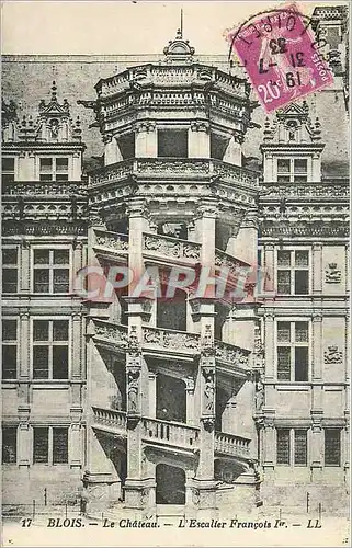 Cartes postales Blois Le Chateau L'Escalier Francois Ier