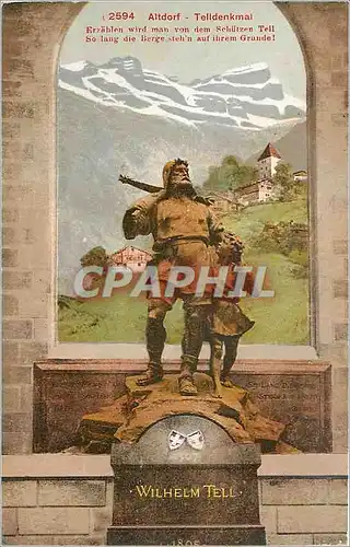 Cartes postales Altdorf Telldenkmal Wilhem Tell
