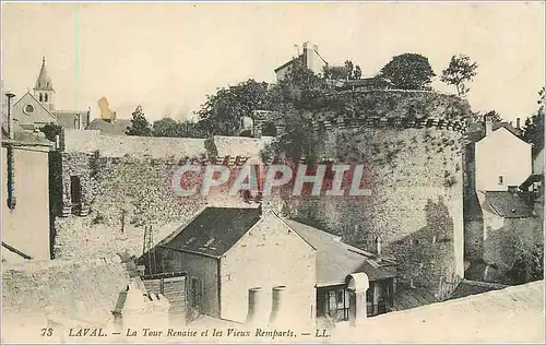 Ansichtskarte AK Laval La Tour Renaise et les Vieux Remparts