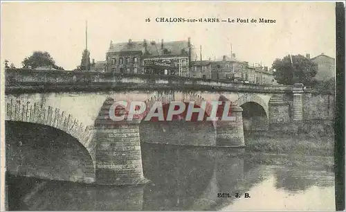 Cartes postales Chalons sur Marne Le Pont de Marne